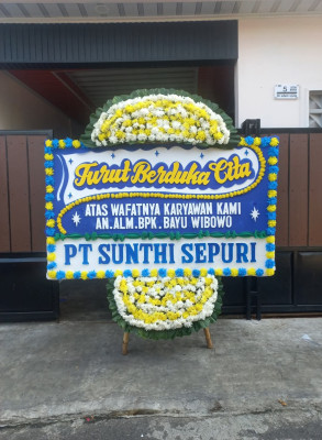 Papan Bunga Duka di Lambu